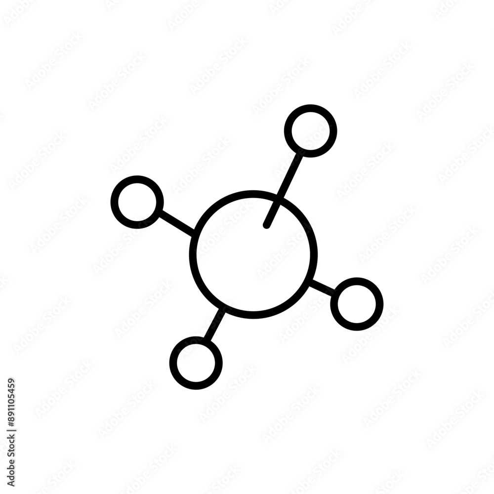 molecule line icon molecule line icon