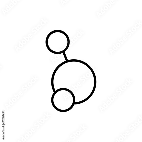 molecule line icon