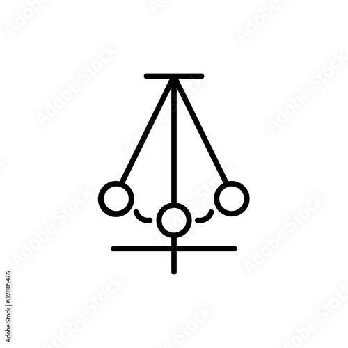 pendulum line icon