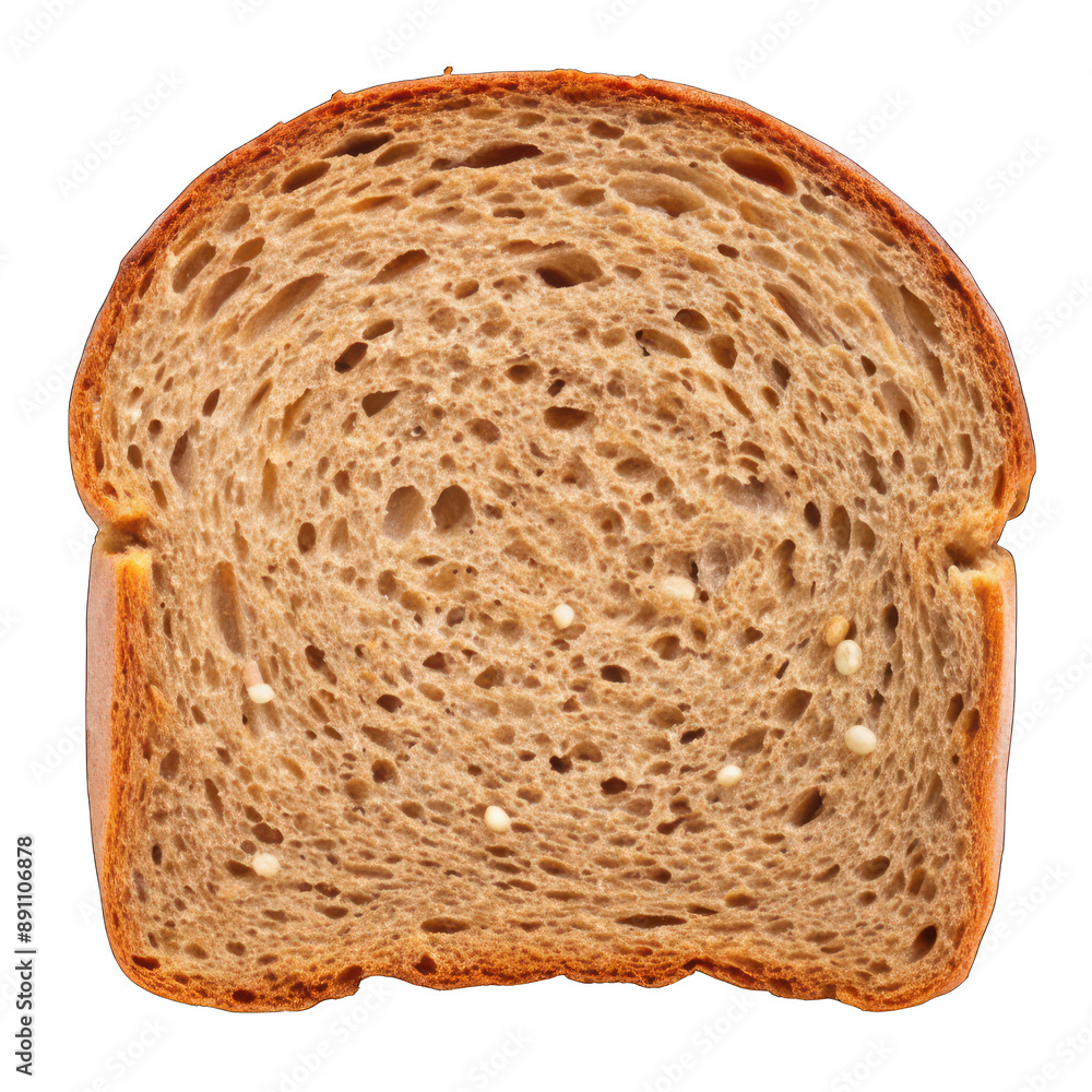 Slice grain bread isolated on transparent background Slice grain bread isolated on transparent background