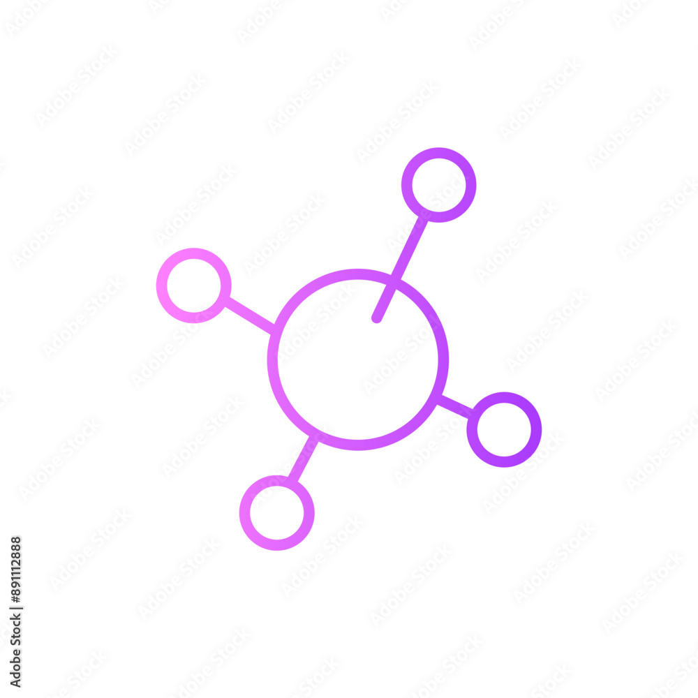 molecule gradient icon molecule gradient icon