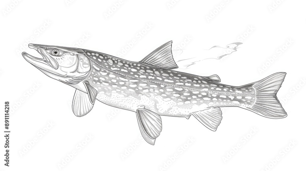 Fish on white background Fish on white background