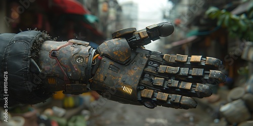 A closeup shot of a robot hand in Bangkok, Thailand © Asad