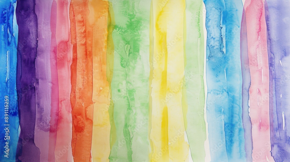 Watercolor Rainbow Abstract Art Watercolor Rainbow Abstract Art