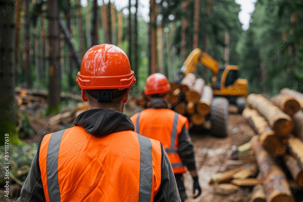 Workers who manage records in the forest Involved in optimizing the workflow for wood handling from the moment of felling to the final processing stage.