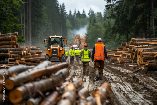 Workers who manage records in the forest Involved in optimizing the workflow for wood handling from the moment of felling to the final processing stage.