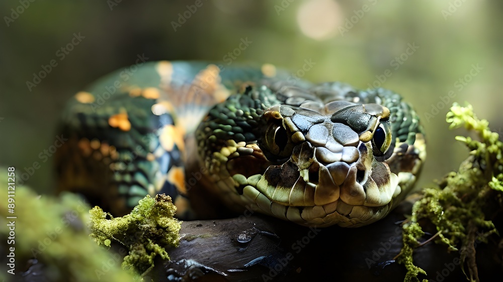 close up of a snake close up of a snake