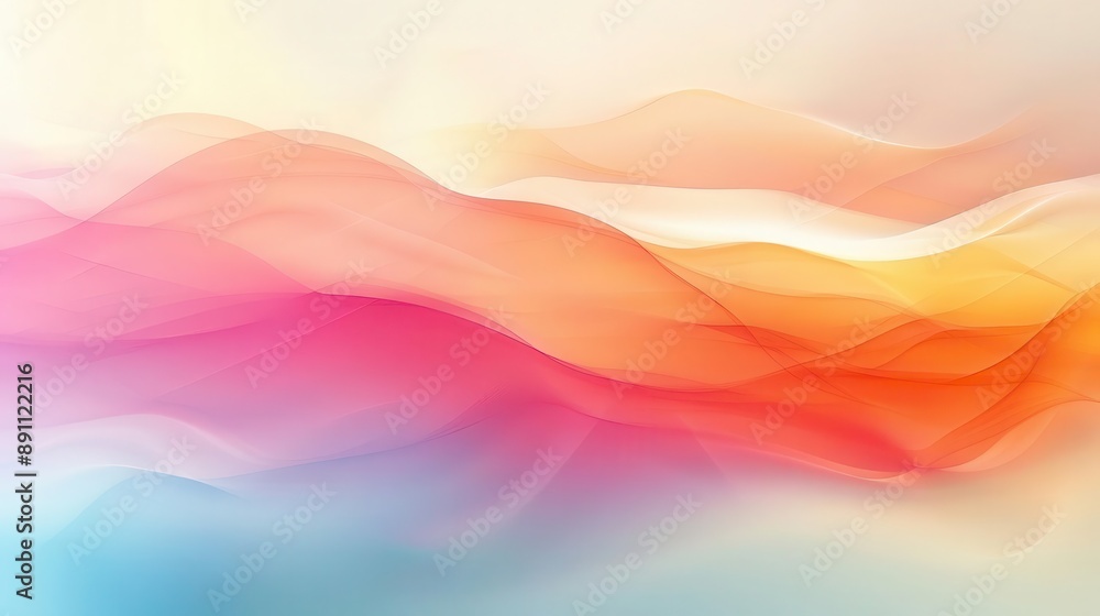 Abstract colorful waves with a soft, dreamy aesthetic. Ideal for backgrounds, branding, and design projects. Abstract colorful waves with a soft, dreamy aesthetic. Ideal for backgrounds, branding, and design projects.