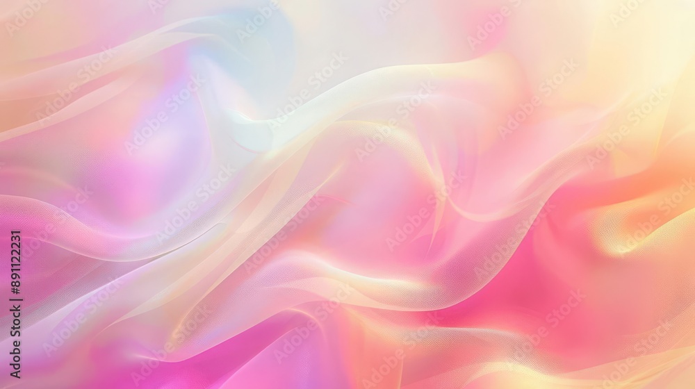Abstract iridescent background with flowing, pastel colors. Perfect for a dreamy or ethereal design. Abstract iridescent background with flowing, pastel colors. Perfect for a dreamy or ethereal design.