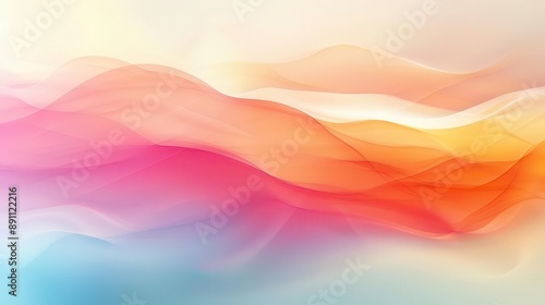 Abstract colorful waves with a soft, dreamy aesthetic. Ideal for backgrounds, branding, and design projects.