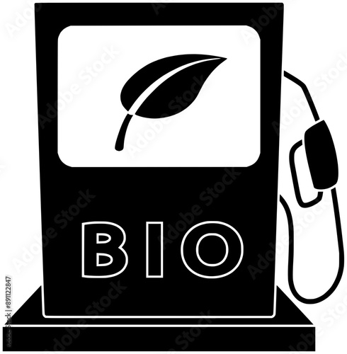 biofuel illustration fuel silhouette biodiesel logo industry icon bio outline energy environment gas renewable technology gasoline power ecology green shape eco oil diesel for vector graphic