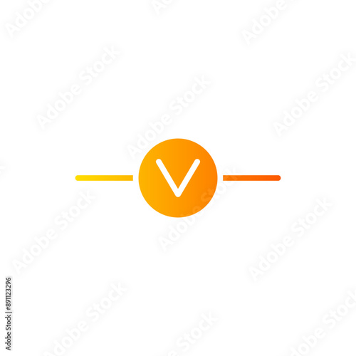 voltage meter gradient icon
