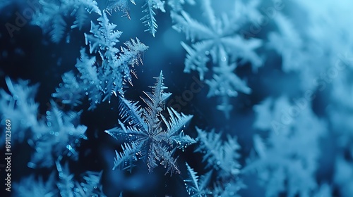 christmas background with snowflakes