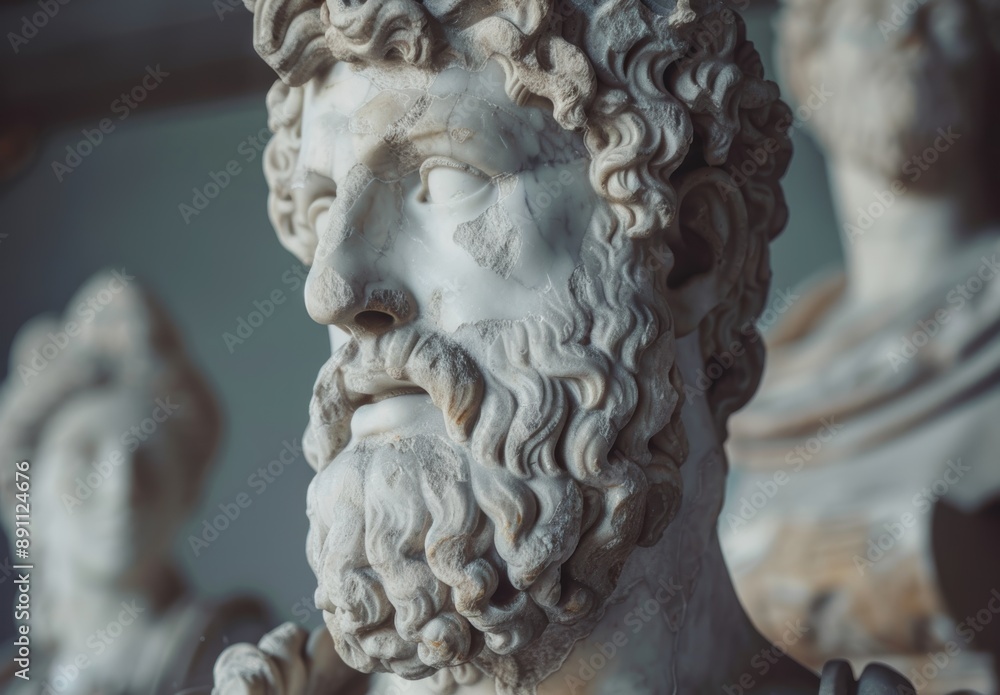 Fototapeta premium Close-up of an ornate stone sculpture