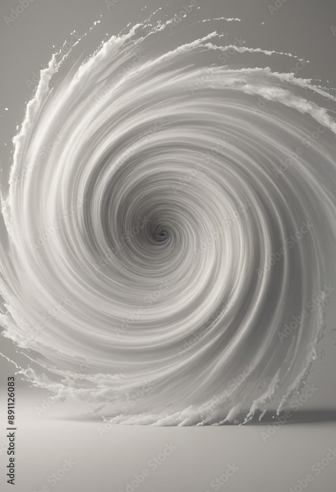 Fototapeta premium Swirling vortex representing the power of a hurricane. 