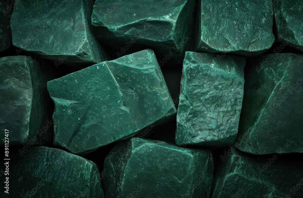 custom made wallpaper toronto digitalVibrant green gemstone crystals
