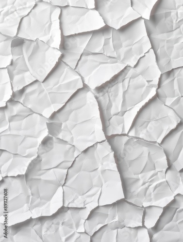 Wallpaper Mural crumpled white paper background Torontodigital.ca