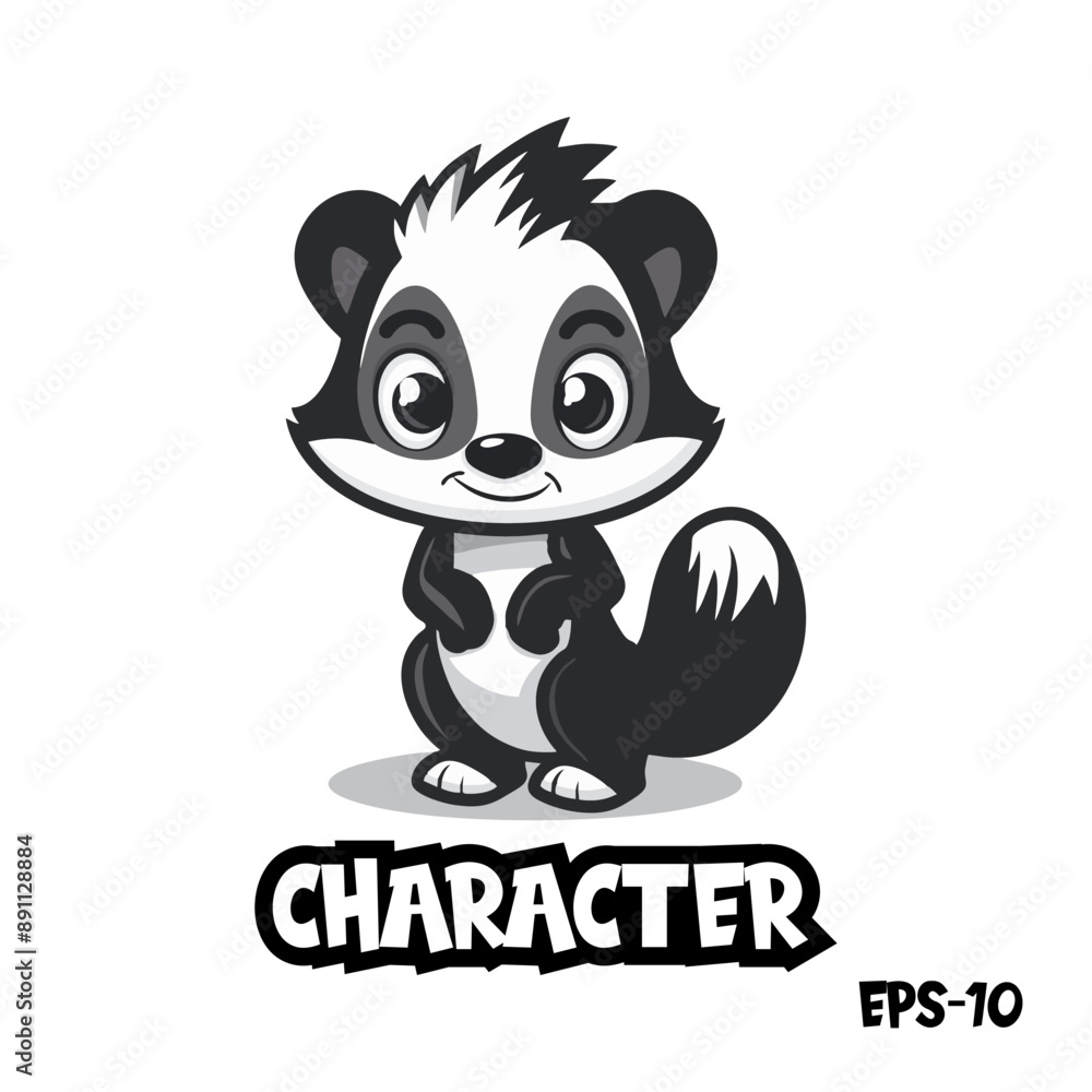 monochrome fox logo, vector, illustration, eps 10, mascot, character, cute monochrome fox logo, vector, illustration, eps 10, mascot, character, cute