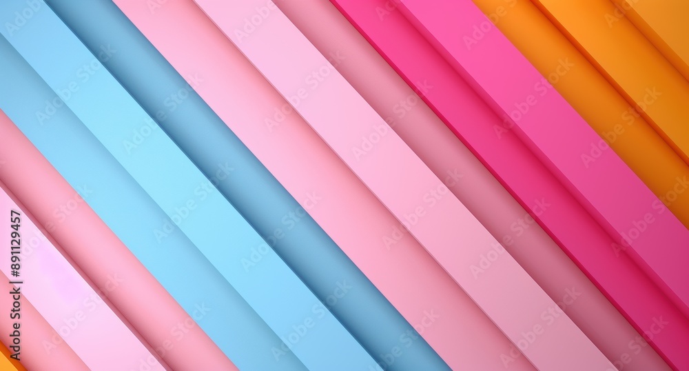 Fototapeta premium Vibrant Diagonal Stripes Background
