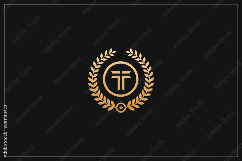 Naklejka premium T Letter Trademark Brand Logo