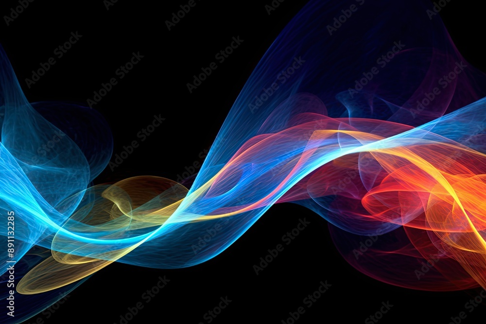 Employ the image as a foundational element in digital artworks, design projects, and visual compositions. The vibrant luminous lines and Employ the image as a foundational element in digital artworks, design projects, and visual compositions. The vibrant luminous lines and