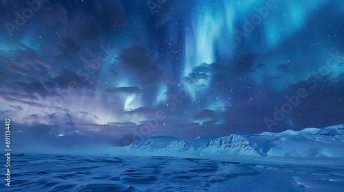 iceberg in the night