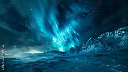 ocean waves and moon