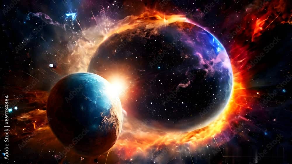 Planet collide with another planet Planet collide with another planet