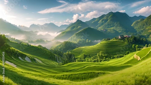 Rice Terraces in the Mountains