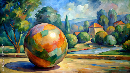 imagine a ball by Cezanne photo