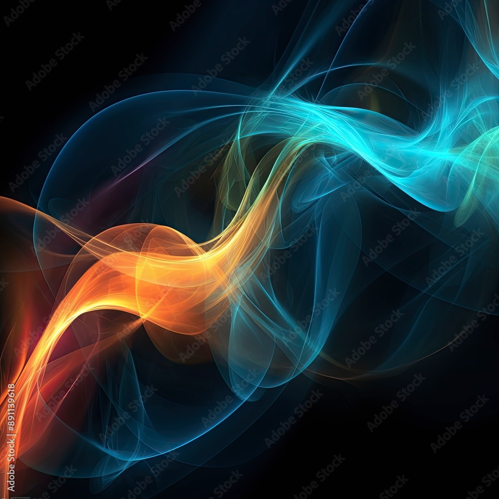 Employ the image as a foundational element in digital artworks, design projects, and visual compositions. The vibrant luminous lines and swirling circles lend a high - tech touch to any creation. Employ the image as a foundational element in digital artworks, design projects, and visual compositions. The vibrant luminous lines and swirling circles lend a high - tech touch to any creation.