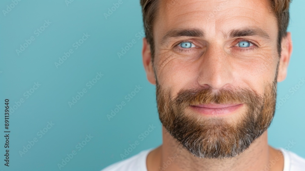 Man wrinkles and fine lines around his eyes. Man wrinkles and fine lines around his eyes.