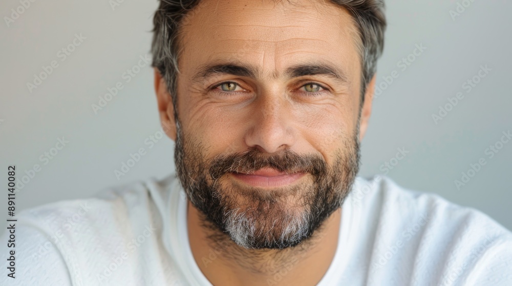 Man wrinkles and fine lines around his eyes. Man wrinkles and fine lines around his eyes.