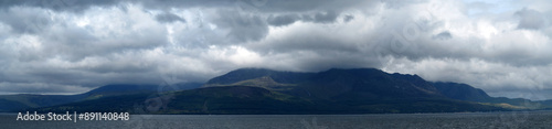 Arran - Panoramic view of Isle of Arran - Eilean Arainn - largest island in the Firth of Clyde - Scotland - UK photo