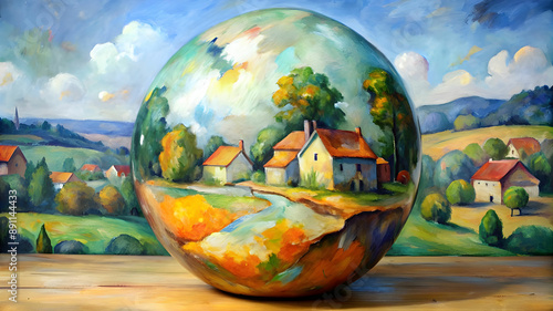 imagine a ball by Cezanne photo