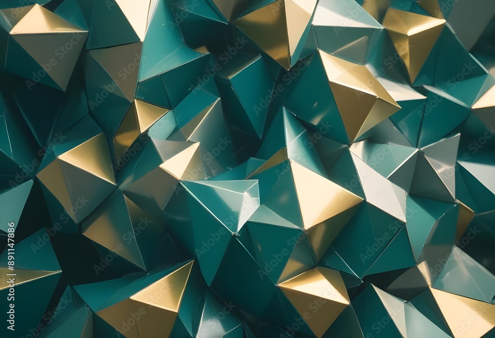 Fototapeta premium polygons with a glossy finish
