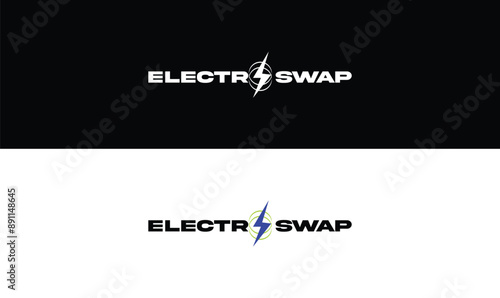 electro logo swap logo electric sign logo 