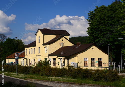 Historical Rail Way Station in the Town Bad Berka, Thuringia