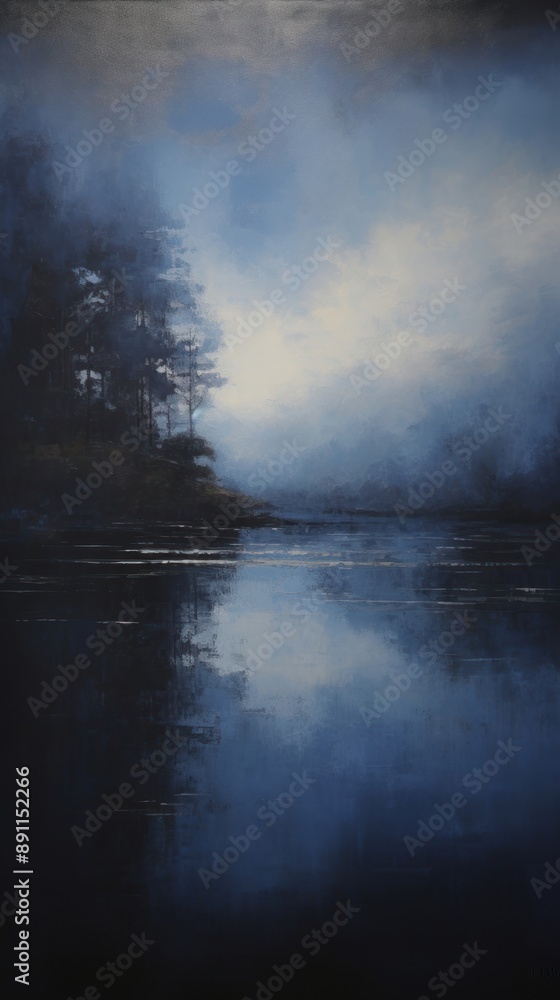 Lake outdoors painting nature. Lake outdoors painting nature.