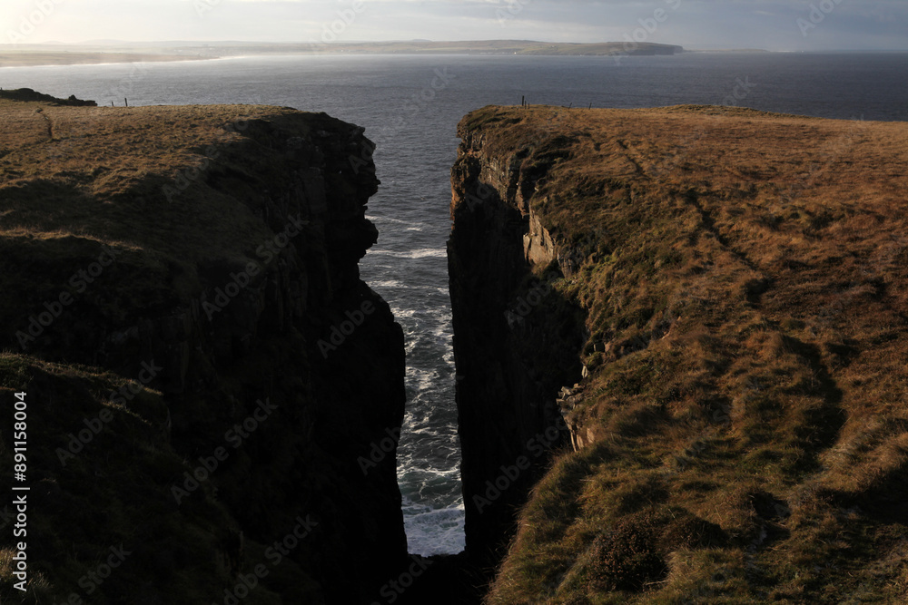 Dunnet head coastal walk - peninsula in Caithness - most northerly point of the mainland of Great Britain - Caithness - Scotland - UK