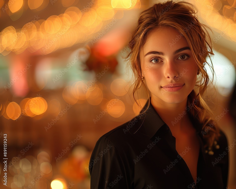 Wedding Event Coordinator Directing Venue Setup with Attention to Detail using a 90mm f/4.0 Lens