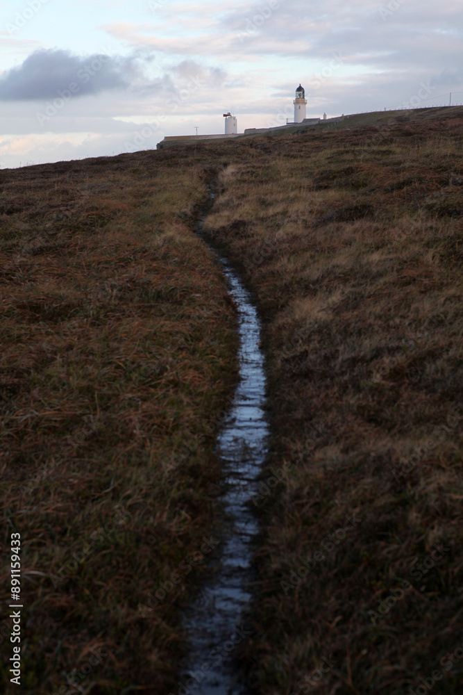 Dunnet head coastal walk - peninsula in Caithness - most northerly point of the mainland of Great Britain - Caithness - Scotland - UK