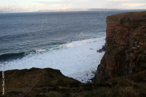 Dunnet head coastal walk - peninsula in Caithness - most northerly point of the mainland of Great Britain - Caithness - Scotland - UK photo