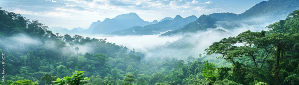 Obraz premium Discover remote wilderness for sustainable adventures