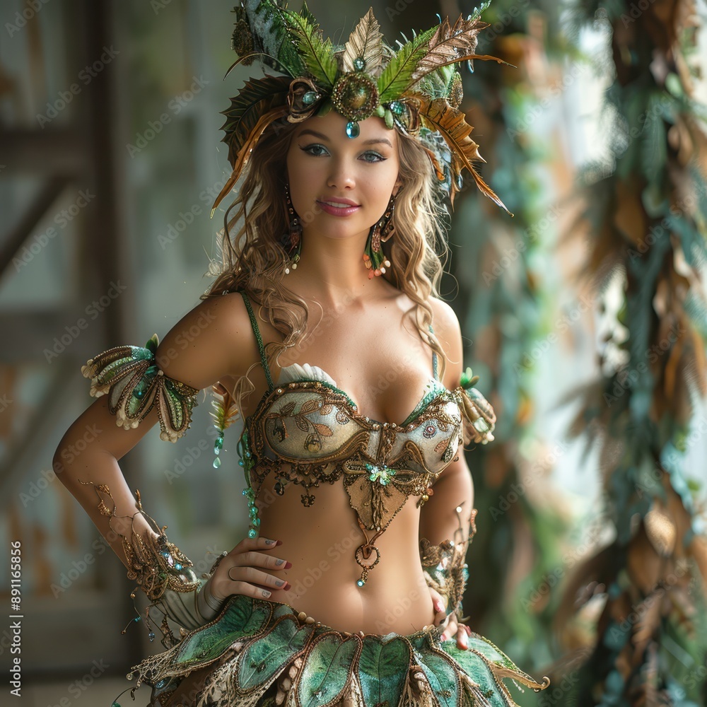 Festive Holiday Costume Pose Bringing Cheer and Joy to Seasonal Celebrations Festive Holiday Costume Pose Bringing Cheer and Joy to Seasonal Celebrations