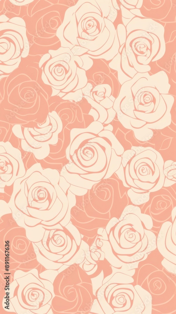 Rose pattern wallpaper flower. Rose pattern wallpaper flower.