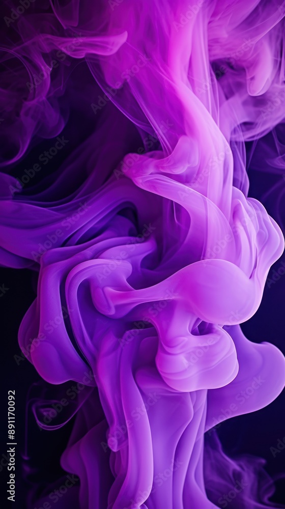 Naklejka premium Purple smoke backgrounds creativity fragility.