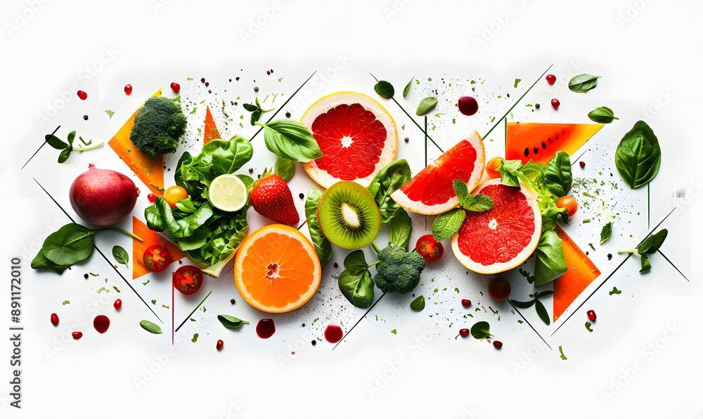 vegetable and fruits photo or illustrator on white background vegetable and fruits photo or illustrator on white background