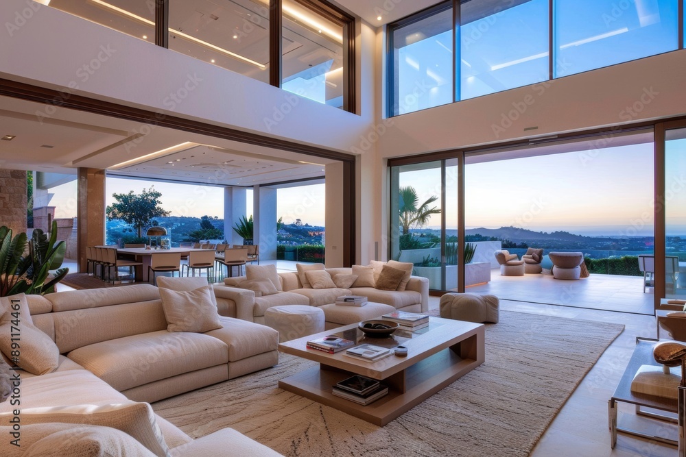 A visually appealing living room with a strong concept and modern furniture features a cohesive design that integrates a clear, impactful theme with contemporary furnishings. A visually appealing living room with a strong concept and modern furniture features a cohesive design that integrates a clear, impactful theme with contemporary furnishings.
