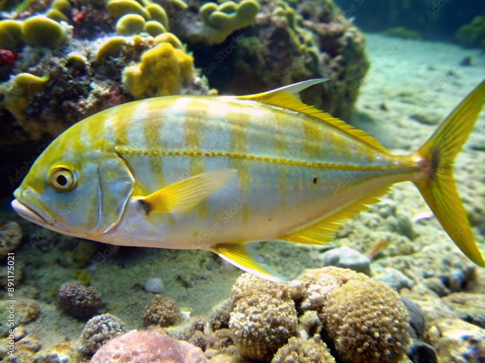 Obraz premium fish in aquarium, coral, reef, water, ocean, tropical, animal, marine, diving, nature, aquarium, blue, scuba, wildlife